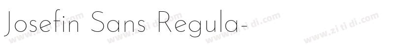 Josefin Sans Regula字体转换